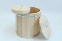 кадка для соления 15 л. из кедра с крышкой и гнетом