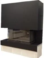 топка каминная astov 1200 три стекла, футеровка 3д, патрубок ф250