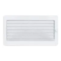 решетка вентиляционная 170*300 мм, белая, с жалюзи, fireway