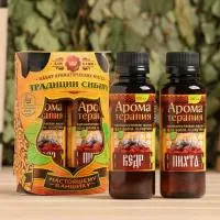 набор ароматизаторов "традиции сибири" (кедр, пихта), 100 мл банная забава