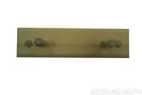 вешалка №5м 2-х рожковая массив сосны без покрытия, ирб