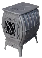 печь-камин отопительно-варочная прометалл бахта серый